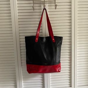 Ralph Lauren | Black and Red Tote Shoulder Bag